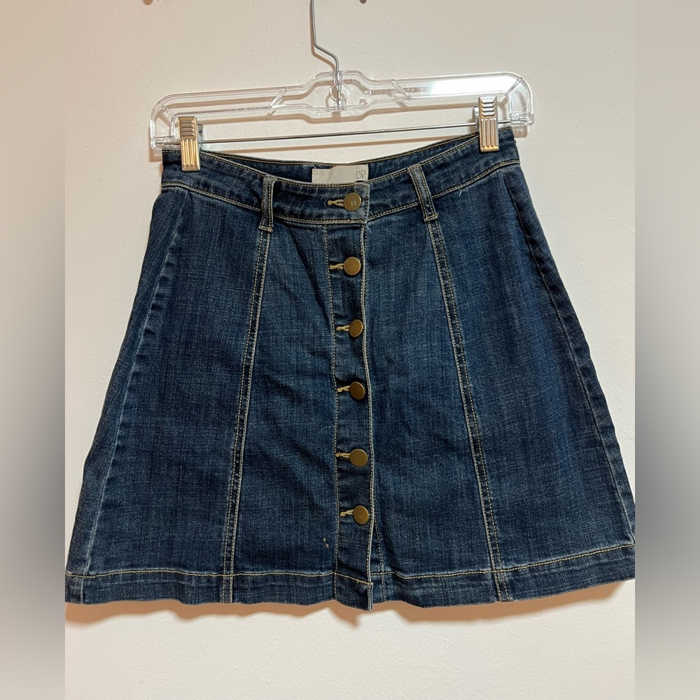 Nordstrom BP button up jean skirt